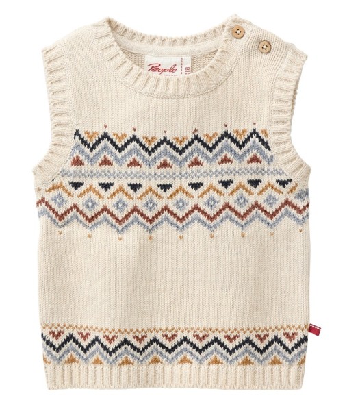 Strick-Pullunder sandfarben People wear organic Waldkindergarten, piccolina