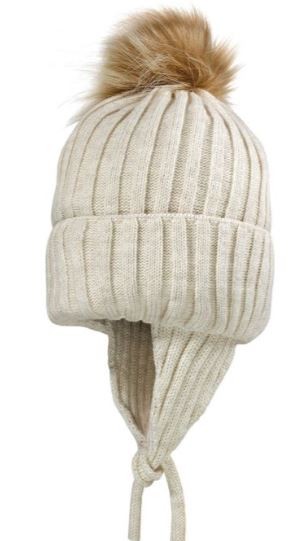 Winter-Girl-Mütze mit Pompon maximo piccolina, Waldkindergarten