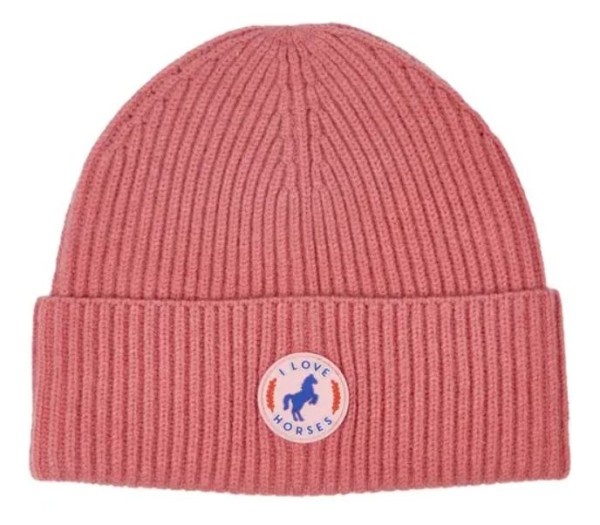 Mütze, dusty rose (one size) I LOVE HORSES Waldkindergarten piccolina