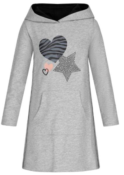 Sweatshirtkleid STAR & HEART Happy girls Waldkindergarten, piccolina