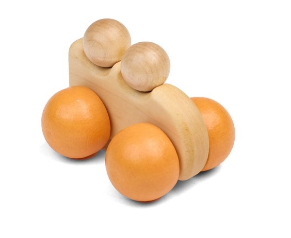 Mini-Holzauto orange ATABERK   piccolina  Waldkindergarten