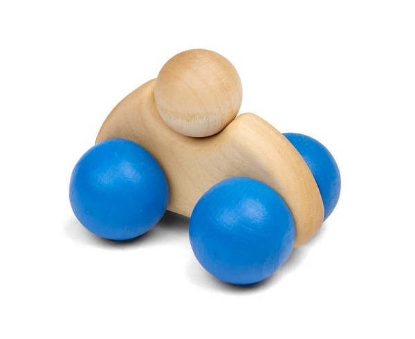 Mini-Holzauto blau PALLE   piccolina  Waldkindergarten