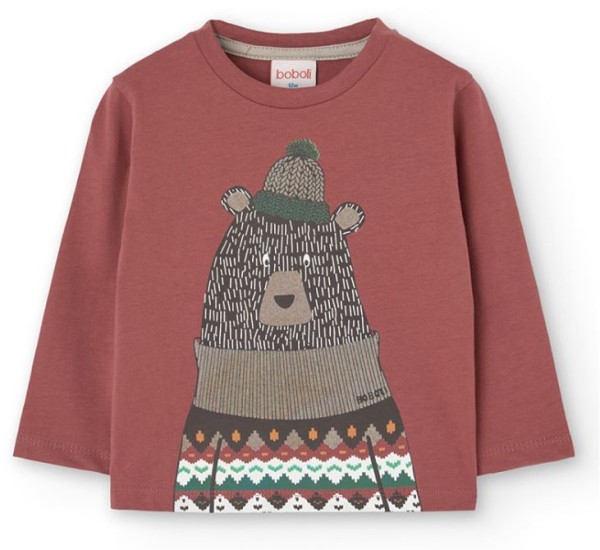 Langarm-Shirt BÄR BOBOLI piccolina Waldkindergarten 