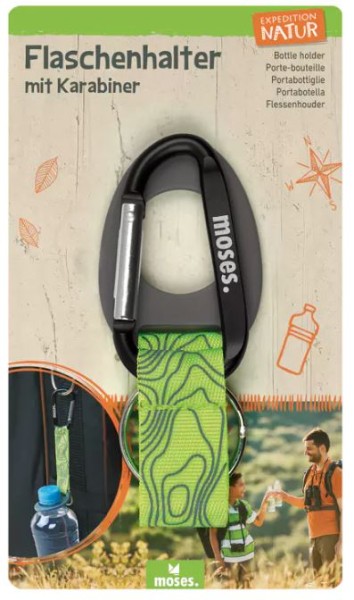 Flaschenhalter mit Karabiner moses piccolina Waldkindergarten moses-verlag