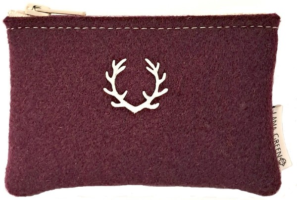 Kleine Filztasche HIRSCHGEWEIH LANA GREEN piccolina Waldkindergarten 