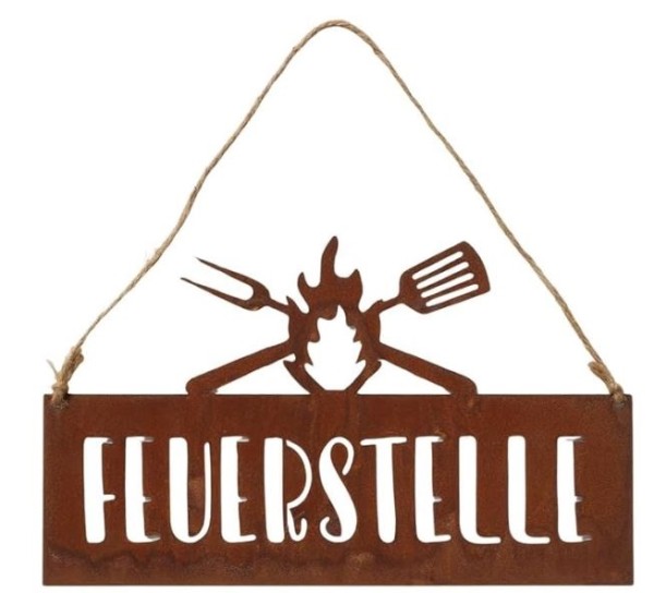 Schild FEUERSTELLE Waldkindergarten piccolina