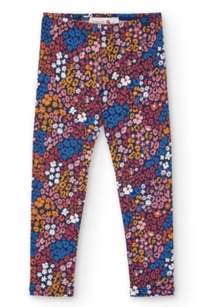 Stretch-Strickleggings für Mädchen mit farbigem Druck.