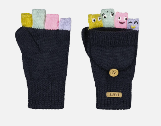 Fingerhandschuhe mit Fäustling navy barts piccolina Waldkindergarnten Strickhandschuhe