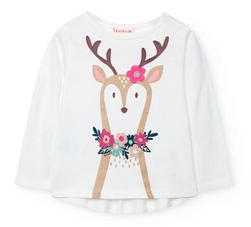 Langarmshirt HIRSCH BOBOLI piccolina Waldkindergarten 2320851111