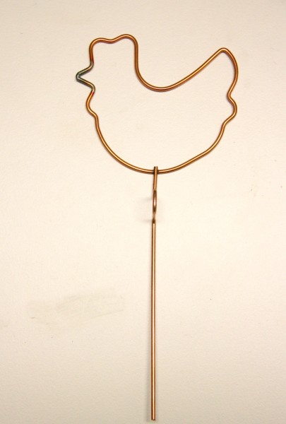 Drahtfigur Drahtform Huhn Artidee Creartec Colouraplast