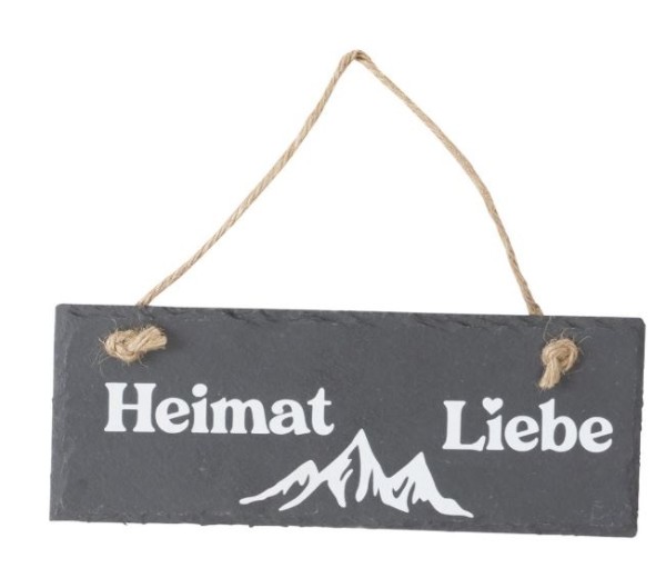 Schieferschild "Heimat" Waldkindergarten piccolina