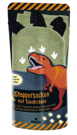 Dino Stoppersocken mit Krallen moses Waldkindergarten piccolina