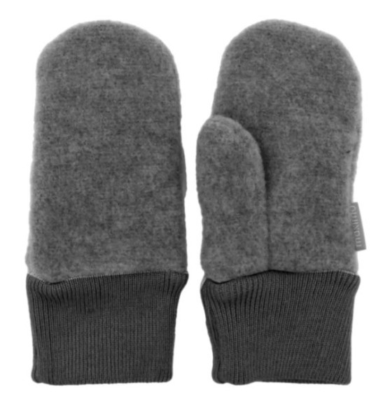 MINI-Fausthandschuhe mit Daumen, Wollfleece, Strickbund MAXIMO piccolina, Waldkindergarten Kinderhandschuhe