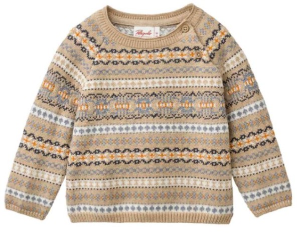 Strick-Pullover gemustert People wear organic Waldkindergarten, piccolina