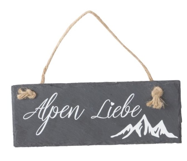 Schieferschild "Alpen" Waldkindergarten piccolina