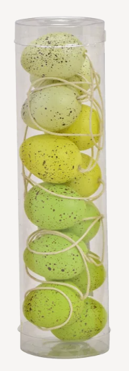 Hänger-Set Ostereier Gelb-Grüntöne Waldkindergarten piccolina