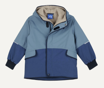 Winterjacke mit Teddyfutter MOSKA MUKKA bluestone/navy finkid piccolina, Waldkindergarten
