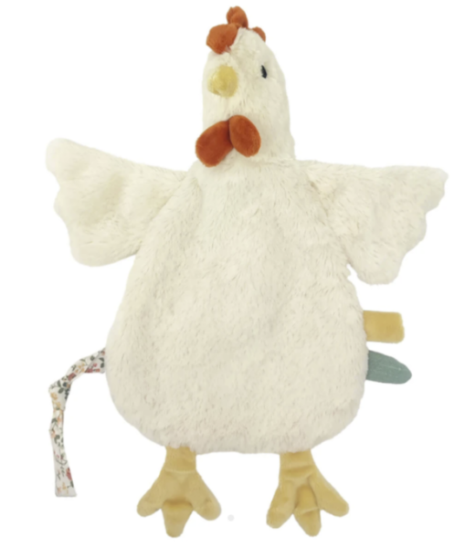 Schnuffeltuch Farmtier Huhn weiß Waldkindergarten, piccolina 