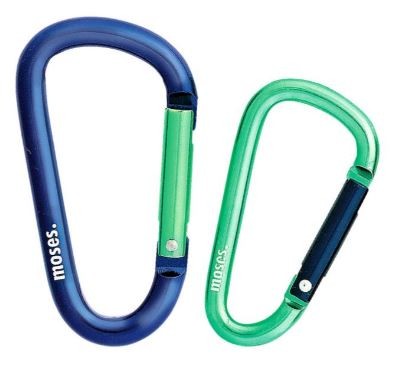 Karabiner 2er Set blaugrün moses piccolina Waldkindergarten moses-verlag