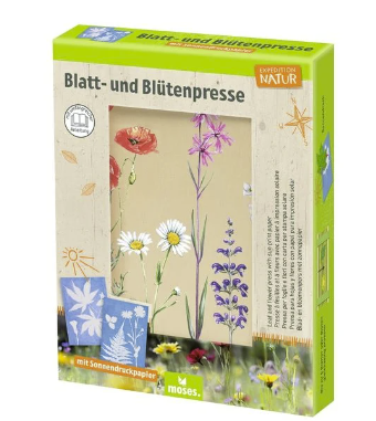 Expedition Natur Blatt-und Blütenpresse mit Sonnendruckpapier moses-verlag Waldkindergarten 9878