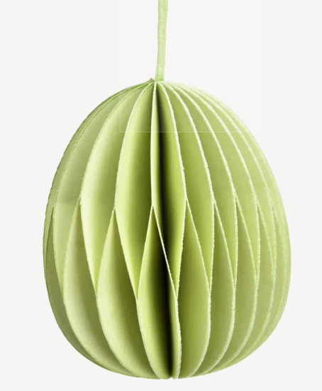 Hänger Honeycomb Osterei aus Papier/Pappe grün Waldkindergarten piccolina